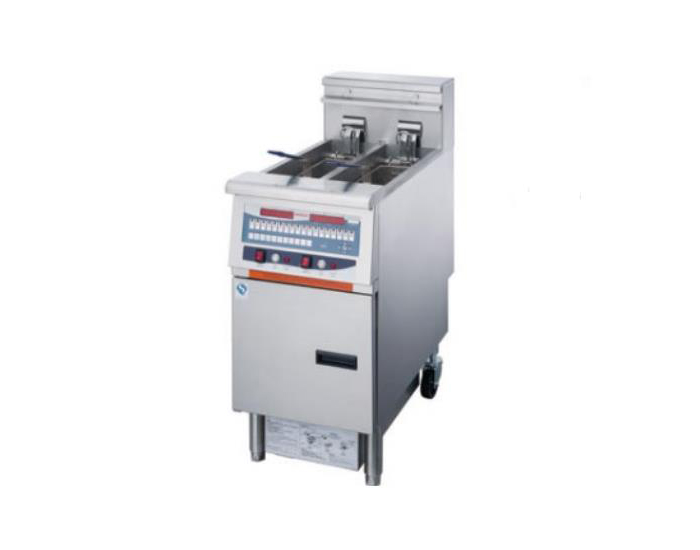 立式双缸双筛炸炉