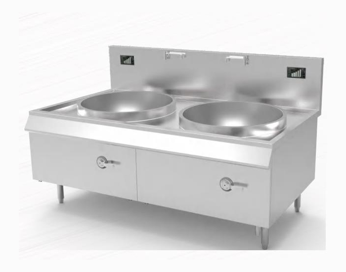 电磁双头大锅灶